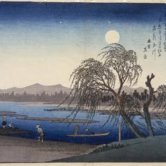 Autumn Moon in the Tama River, from the series Eight Views of the Environs of Edo