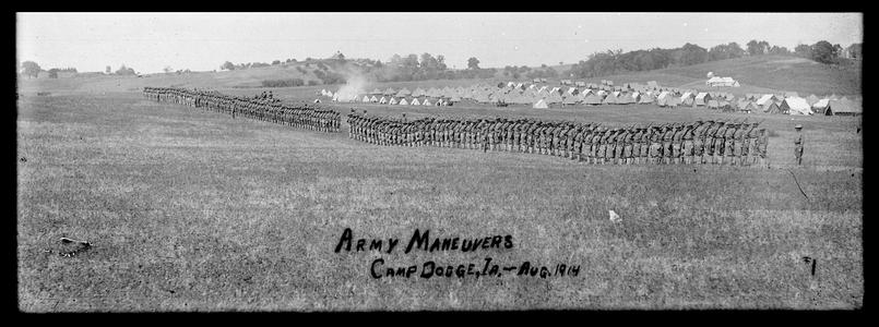 Army Maneuvers. Camp Dodge, Ia.- Aug. 1914
