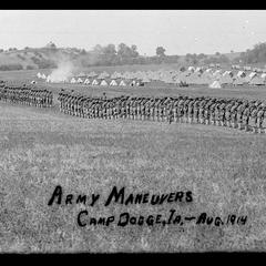 Army Maneuvers. Camp Dodge, Ia.- Aug. 1914