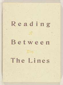 Reading between the lines : a play