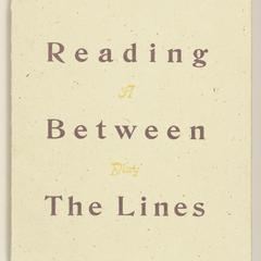 Reading between the lines : a play