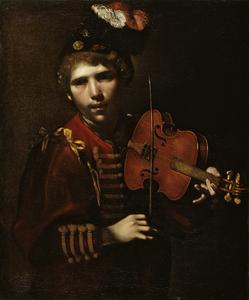 Young Man Playing a Violin