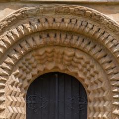 Iffley St Mary Church, west door