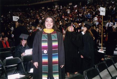 Nancy Rodriguez at 2002 graduation