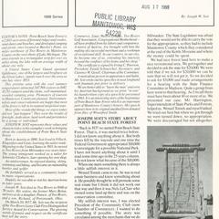 Joseph W. Soit and the establishment of Point Beach State Forest