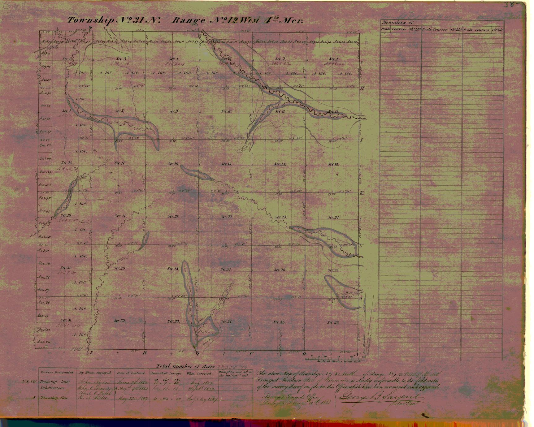 [Public Land Survey System map: Wisconsin Township 31 North, Range 12 West]