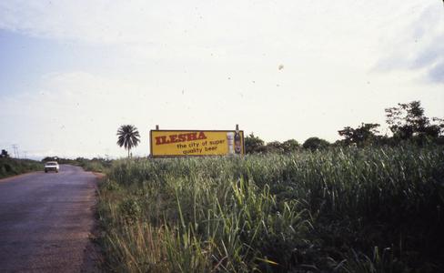 Billboard for Ilesa in outskirts of Ilesa