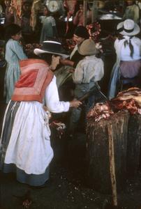 Selling meat, Abancay