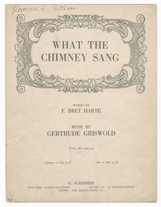 What the chimney sang