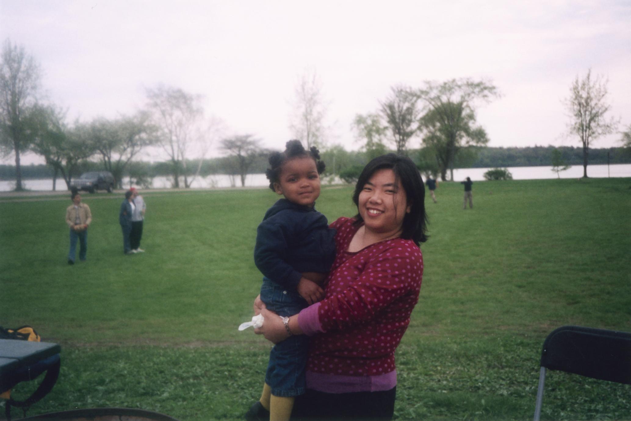Woman and child at 2002 multicultural picnic