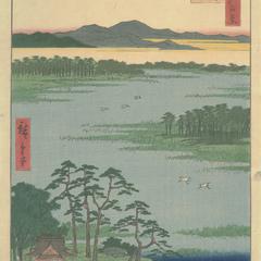 The Benten Shrine at Inokashira Pond, no. 87 from the series One-hundred Views of Famous Places in Edo