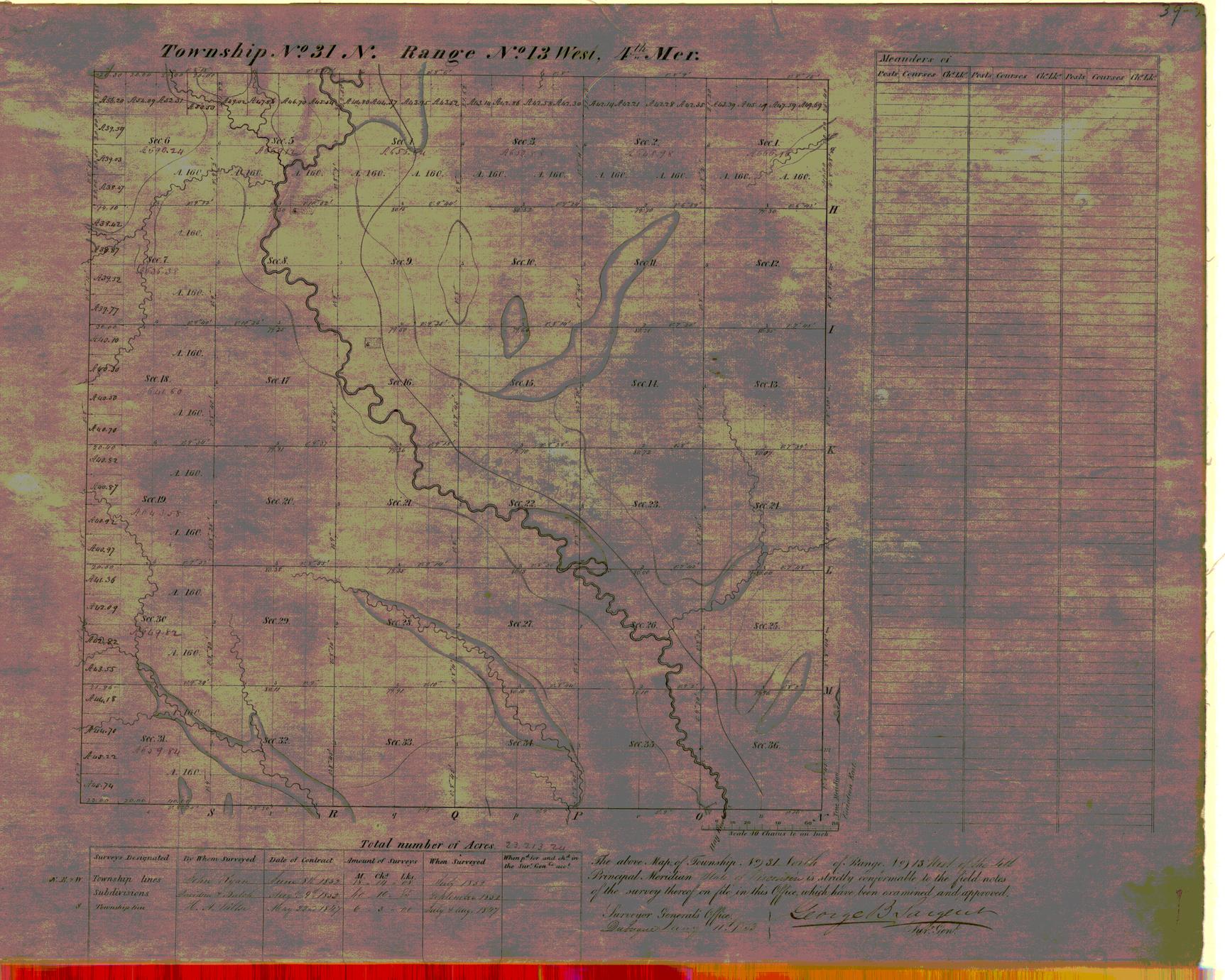 [Public Land Survey System map: Wisconsin Township 31 North, Range 13 West]