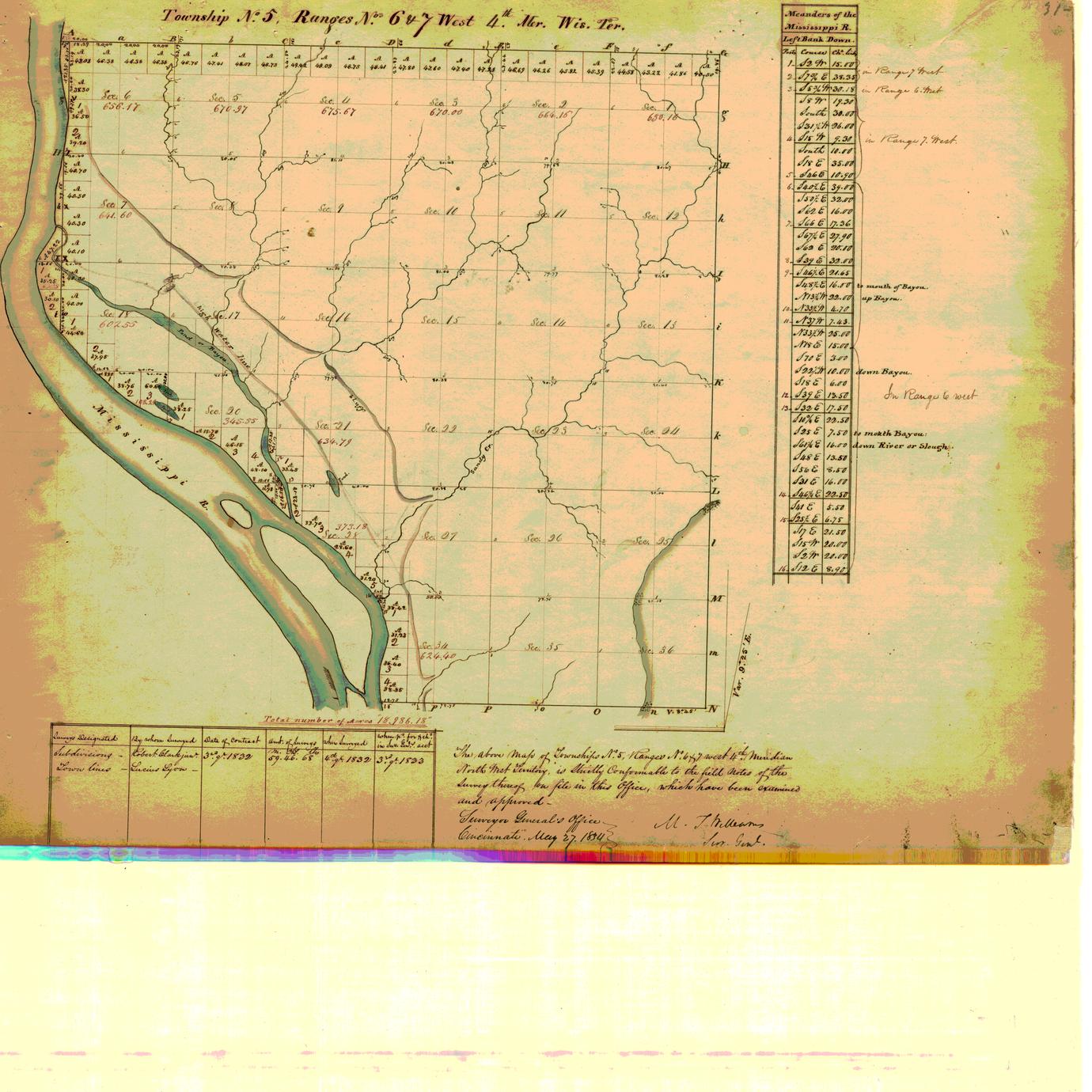 [Public Land Survey System map: Wisconsin Township 05 North, Range 06 West]