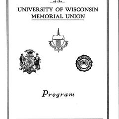 The dedication and opening of the University of Wisconsin Memorial Union