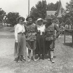 Men and women at Camp Douglas