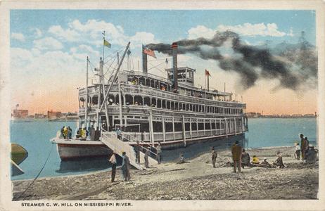 Steamer G.W. Hill on Mississippi River