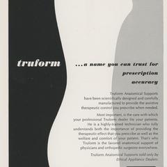 Truform Anatomical Supports advertisement