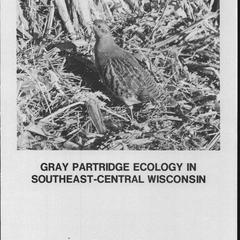 Gray partridge ecology in southeast-central Wisconsin