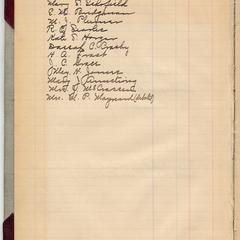 Ladies Literary Club Membership - Founders, April 3, 1877