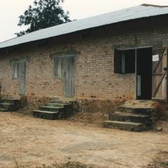 Back view of former prison in Boko
