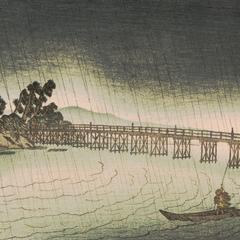 The Chinese Bridge at Seta, from the series Eight Views of Omi
