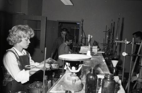 Students in the science lab
