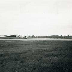 P51 airplane on runway