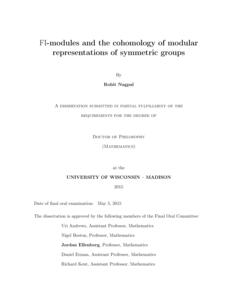 FI-modules and the cohomology of modular representations of symmetric groups