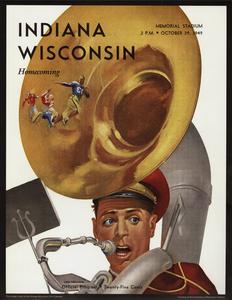 Wisconsin vs. Indiana homecoming program, 1949