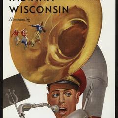 Wisconsin vs. Indiana homecoming program, 1949