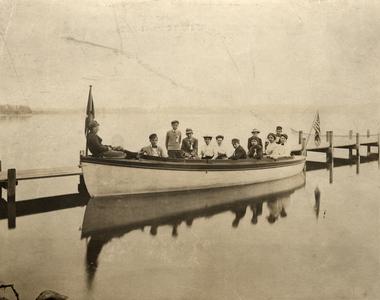 Boating on Lake Mendota, early 1900s