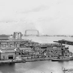 Harbor view of Marine Iron and Shipbuilding Company