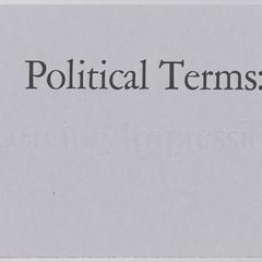 Political terms  : leaving impressions