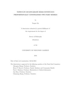Topics on Multivariate Semi-continuous Proportionally Constrained Two Part Models