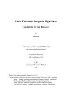 Power Electronics Design for High Power Capacitive Power Transfer