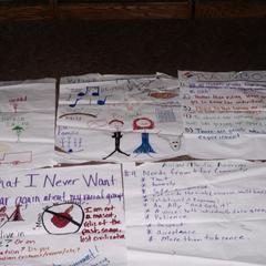 Posters created during the 2003 Student of Color Leadership Retreat