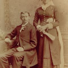 Henry J and Eva Becker Kortendick, wedding photo