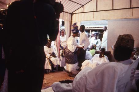 Groom and other wedding guests