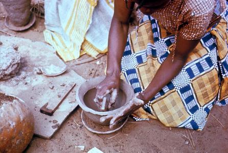Woman Making Pottery at Kwilu