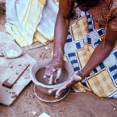 Woman Making Pottery at Kwilu