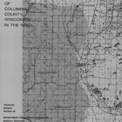 The presettlement vegetation of Columbia County, Wisconsin in the 1830's