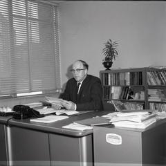 Harry Anderson in his office