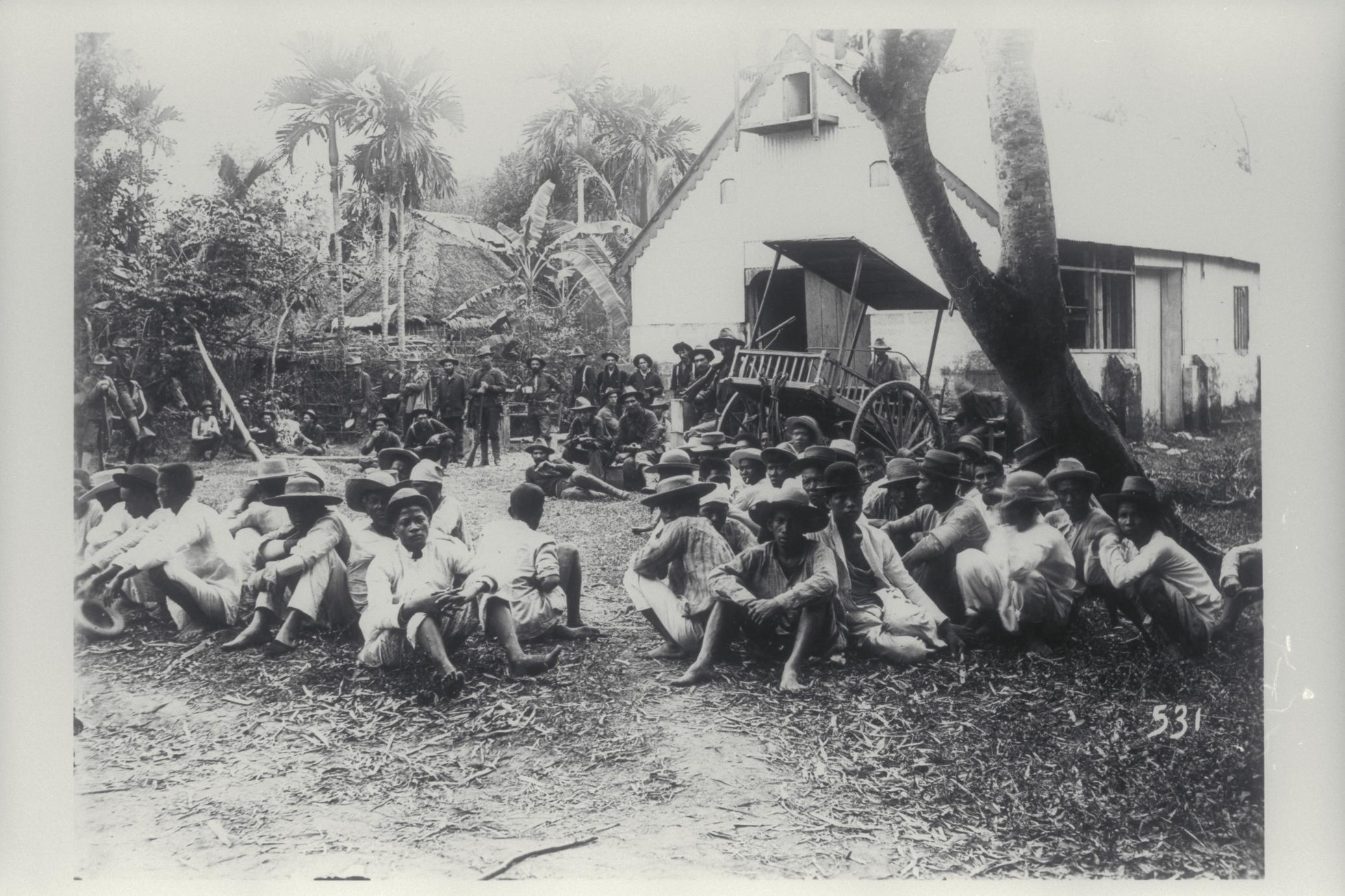 Some captured Filipinos, Manila, 1899