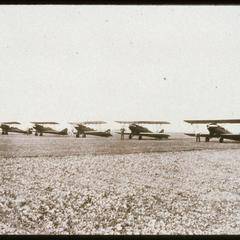 Six biplanes