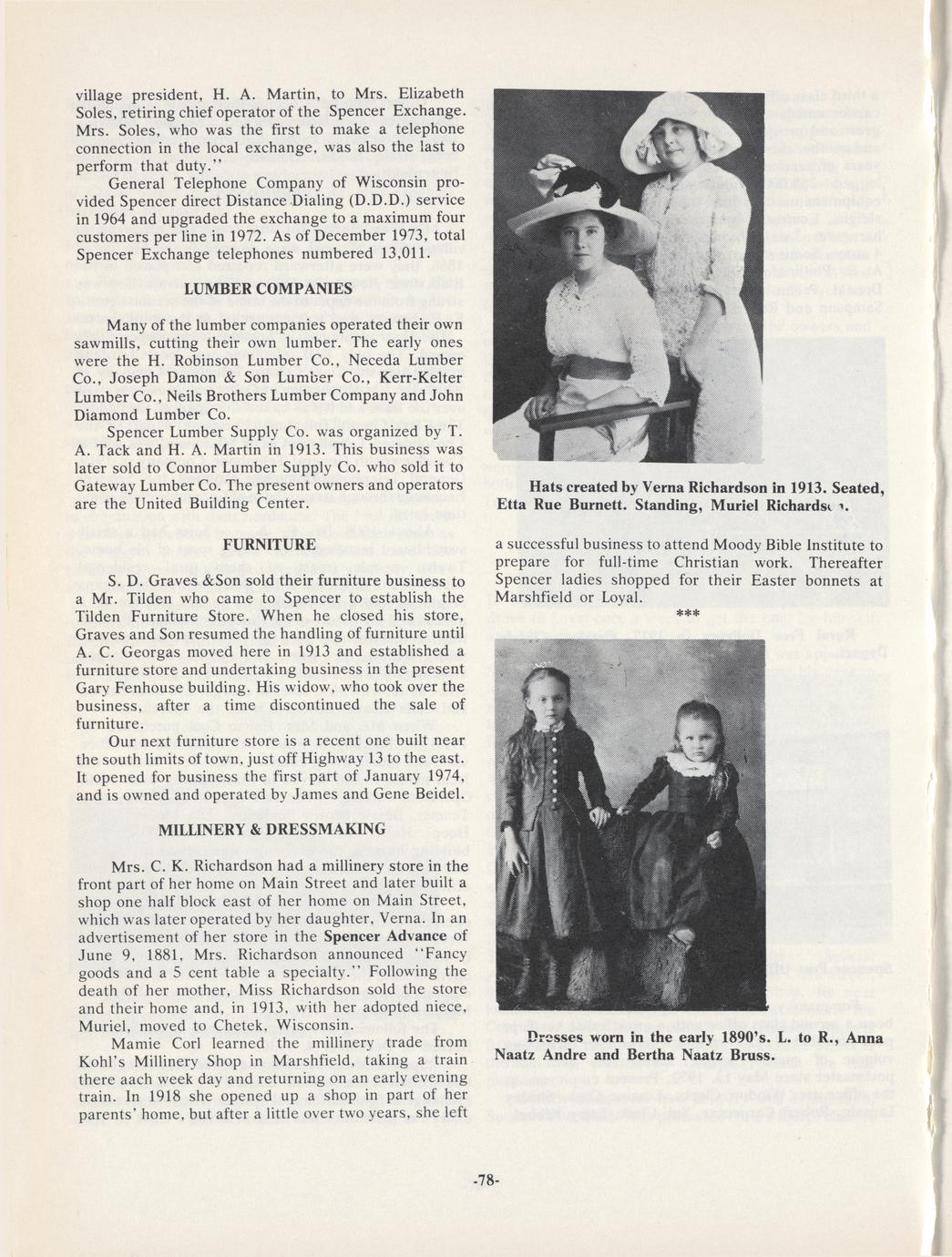 Spencer, Wisconsin, 18741974 Full view UWDC UWMadison Libraries