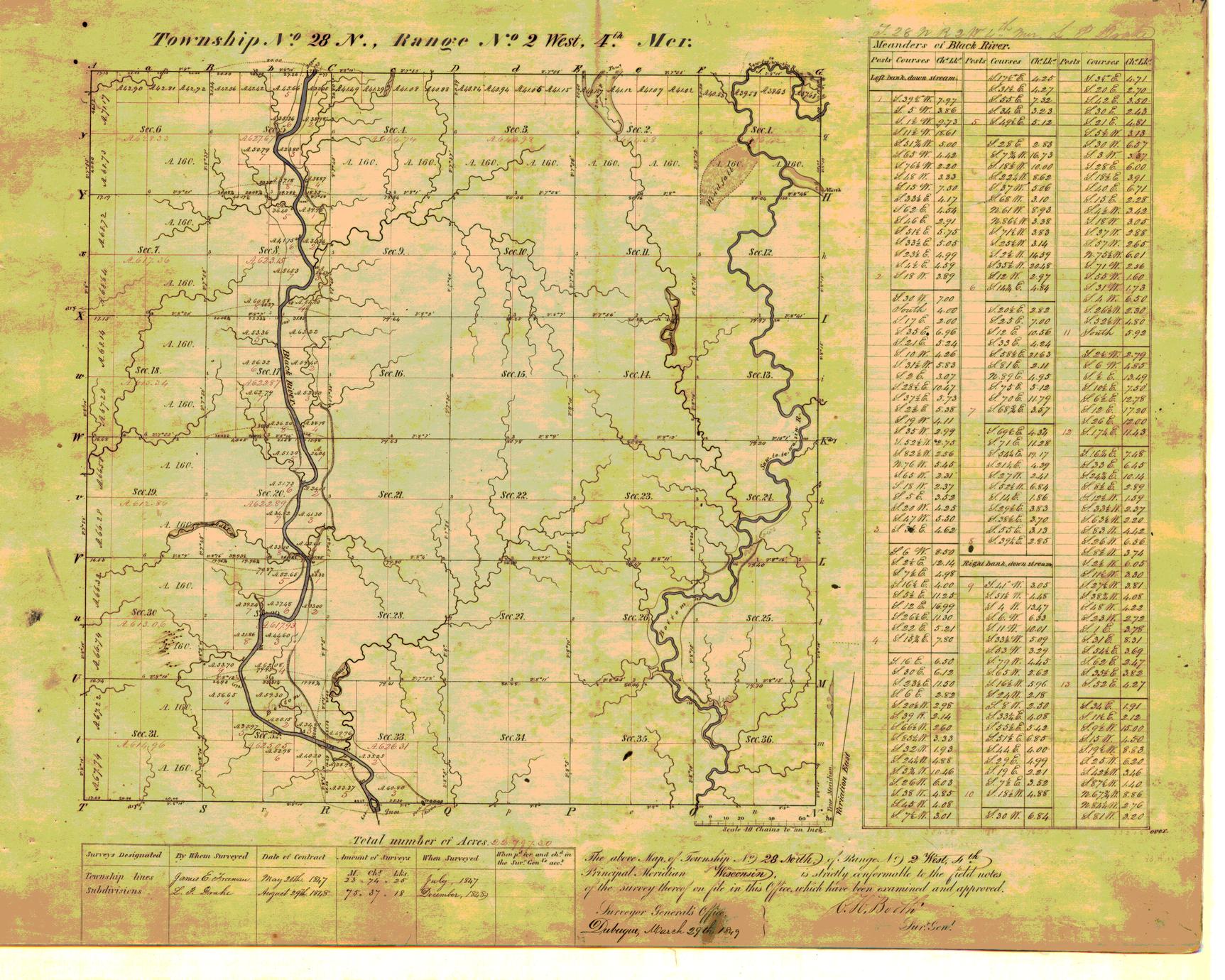 [Public Land Survey System map: Wisconsin Township 28 North, Range 02 West]