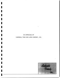 An appraisal of Campbell Tree and Land Company, Inc., Wautoma, Wisconsin