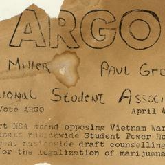 ARGO/National Student Association poster