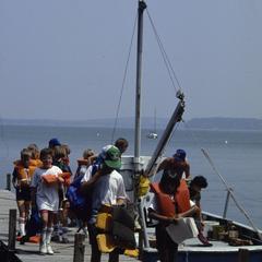 Students on Limnology pier