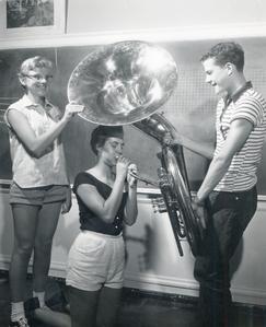 Tuba players at the Summer Music Clinic